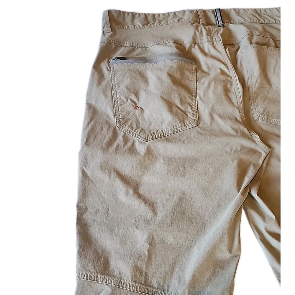 LL Bean Mens Cresta Cargo Hiking‎ Pants 34x30 Water Resistant Lightweight Beige